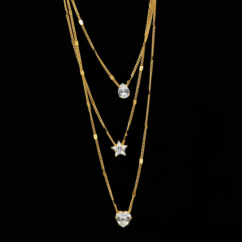 AURORA goldfarben Glanz, der bleibt – die zarte Halskette für jeden Moment